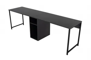 Kalune Design Kancelářská sestava pro 2 osoby TWIN antracitová
