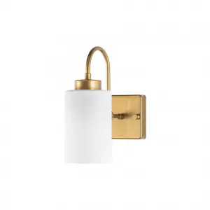 Opviq Nástěnná lampa Dusuz mléčné sklo/zlatá