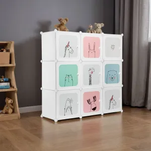 TZB Dětský modulární regál Esla 110 cm bílý/barevný