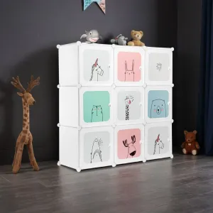 TZB Dětský modulární regál Esla 110 cm bílý/barevný