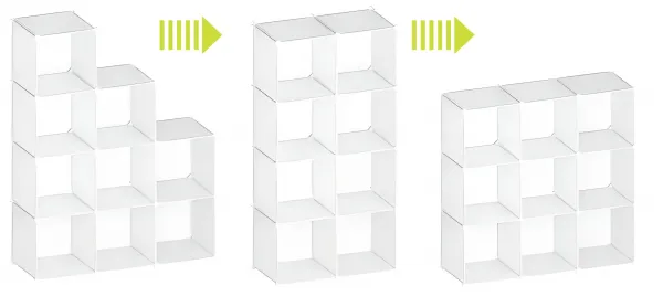 TZB Dětský modulární regál Esla 110 cm bílý/barevný