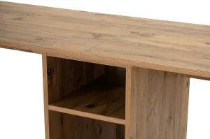 Kalune Design Kancelářská sestava pro 2 osoby TWIN borovice atlantská/černá
