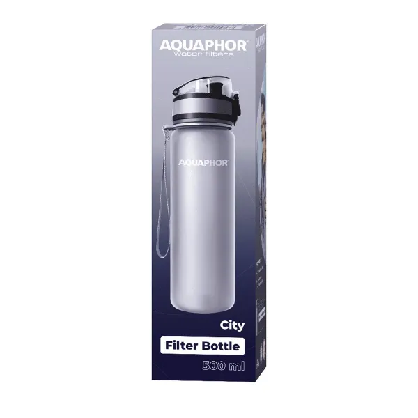 Láhev CITY Aquaphor, šedá 500 ml