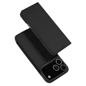 Dux Ducis Skin Pro knižkové puzdro na iPhone 17 Pro, čierne