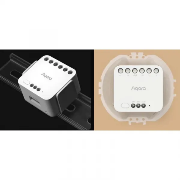 AQARA Dual Relay Module T2 (DCM-K01) - Zigbee 3.0 dvojitý relé modul AQARA-DCM-K01-1417