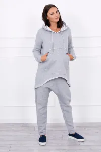 Legínovo Súprava so sivými Baggy nohavicami Farba: Čierna, Veľkosť: UNI