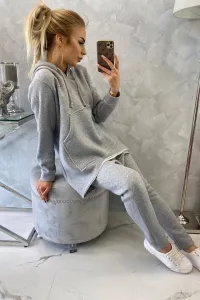 Legínovo Súprava so sivými Baggy nohavicami Farba: Čierna, Veľkosť: UNI