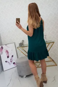 Legínovo Šaty na tenkých ramienkach zelené Farba: Zelená, Veľkosť: UNI