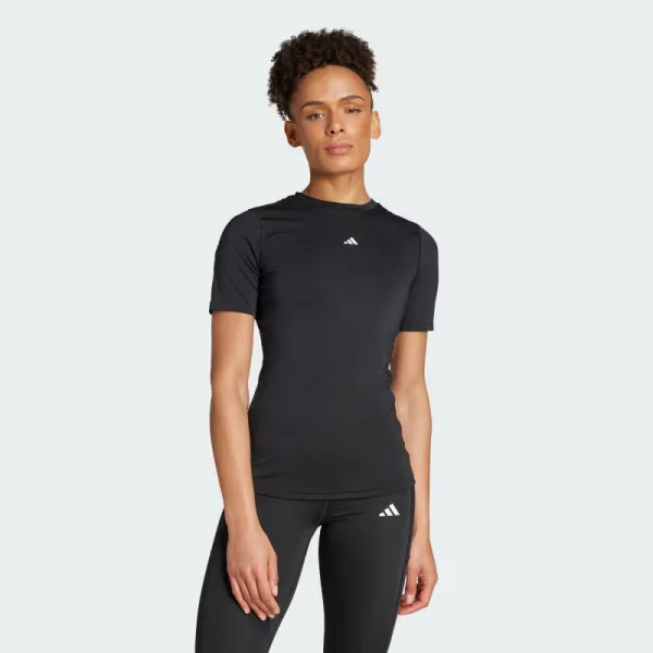 Dámske tréningové tričko s krátkym rukávom ADIDAS TF TRAIN T BLACK