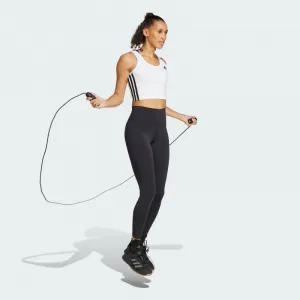 Dámske tréningové tielko ADIDAS WE 3S CROP TANK WHITE BLACK