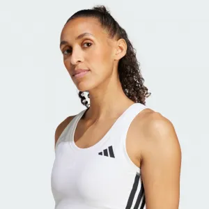 Dámske tréningové tielko ADIDAS WE 3S CROP TANK WHITE BLACK
