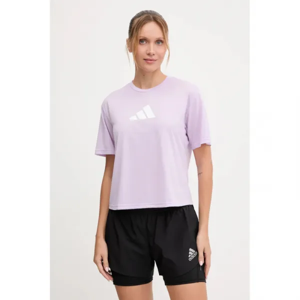Dámske tréningové tričko s krátkym rukávom ADIDAS WE BL TEE POWPLU