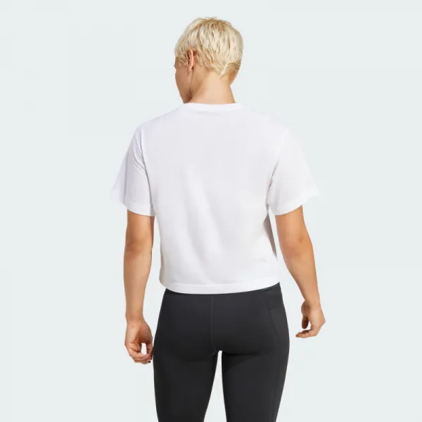 Dámske tréningové tričko s krátkym rukávom ADIDAS WE BL TEE WHITE