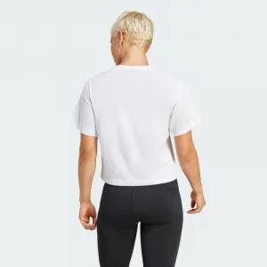 Dámske tréningové tričko s krátkym rukávom ADIDAS WE BL TEE WHITE