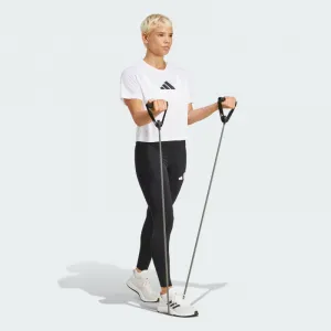 Dámske tréningové tričko s krátkym rukávom ADIDAS WE BL TEE WHITE