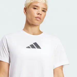 Dámske tréningové tričko s krátkym rukávom ADIDAS WE BL TEE WHITE
