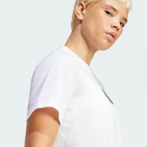 Dámske tréningové tričko s krátkym rukávom ADIDAS WE BL TEE WHITE