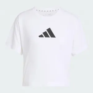 Dámske tréningové tričko s krátkym rukávom ADIDAS WE BL TEE WHITE
