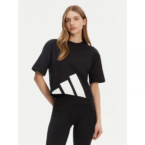 Dámske tričko s krátkym rukávom ADIDAS W BL SJ BF T BLACK WHITE
