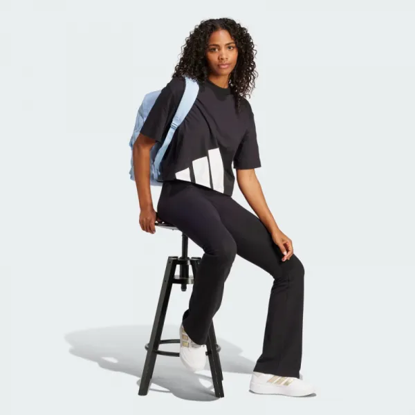 Dámske tričko s krátkym rukávom ADIDAS W BL SJ BF T BLACK WHITE
