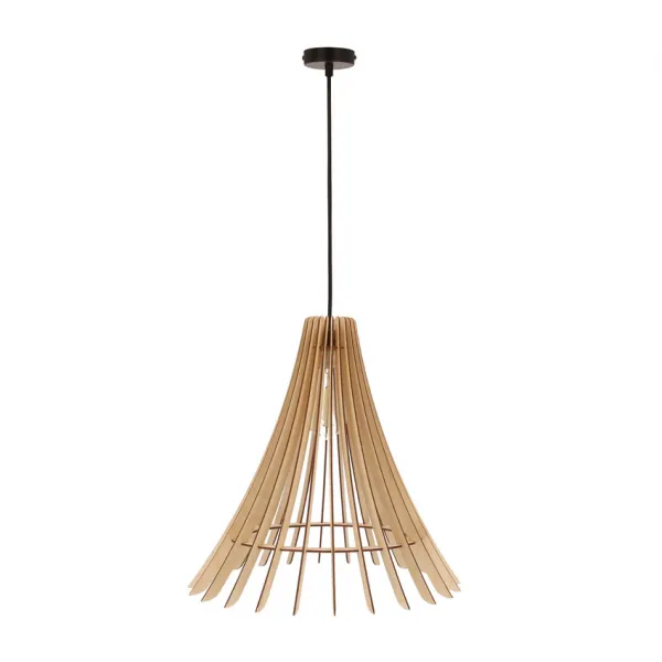Závesná lampa Eco 1 1x40 e27 Drevené tienidlo