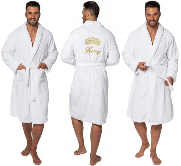 Tutumi Pánsky župan King S/M biely