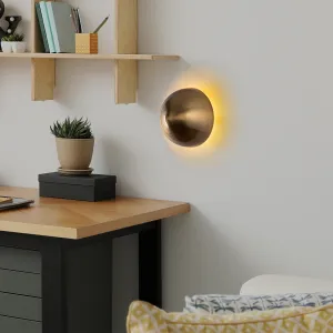 Opviq Nástenná lampa Fungal 20 cm zlatá