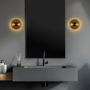 Opviq Nástenná lampa Fungal 20 cm zlatá