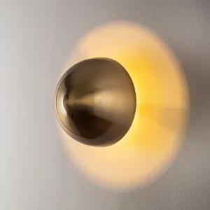 Opviq Nástenná lampa Fungal 20 cm zlatá