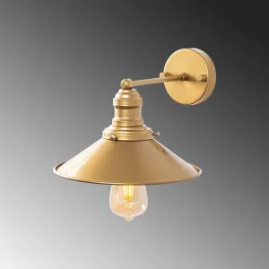 Opviq Nástenná lampa Conical zlatá