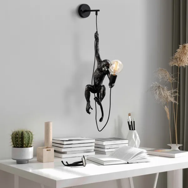 Opviq Nástenná lampa Singe čierna