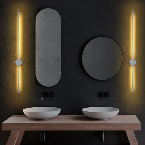 Opviq Nástenné LED svietidlo Sword II sivé