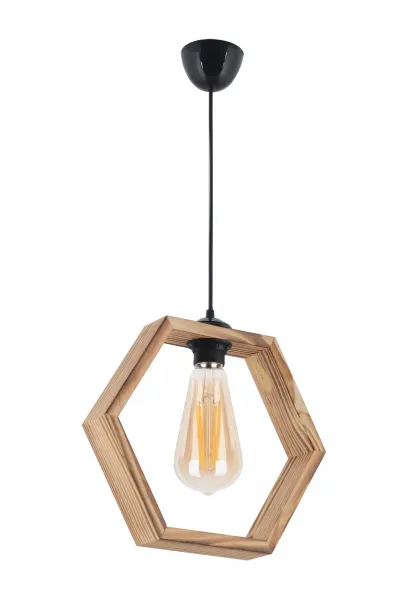 Opviq Závesný luster Hexagon hnedý