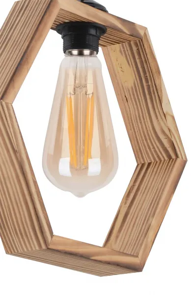 Opviq Závesný luster Hexagon hnedý
