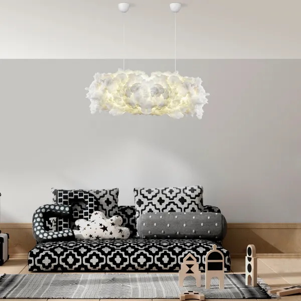 Opviq Závesný luster Serenity 90 cm biely
