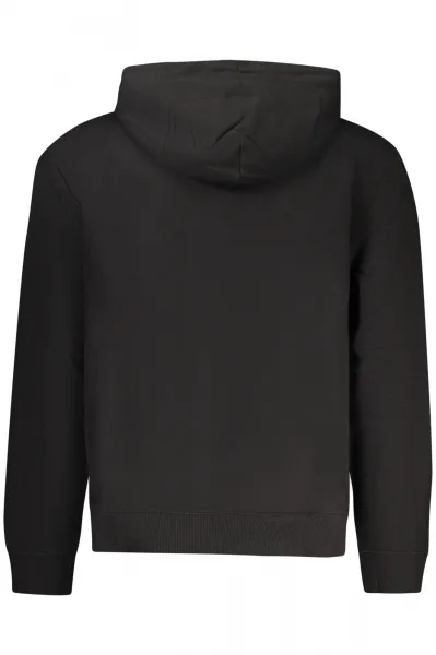 CALVIN KLEIN MEN'S BLACK ZIP-UP SWEATSHIRT