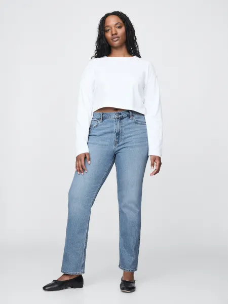 GAP dámske rifle High Rise '90s Slim Straight