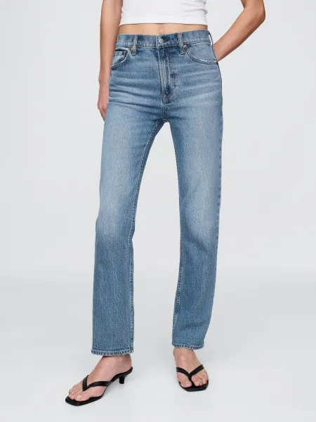 GAP dámske rifle High Rise '90s Slim Straight