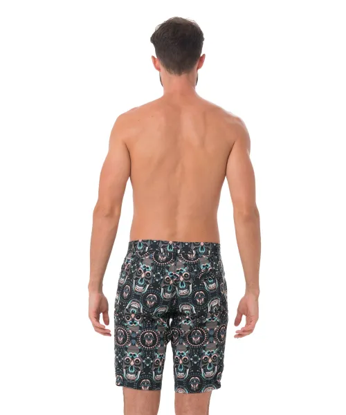 Pánske kraťasy 69SLAM SKULL KONG (MWFKOG-GY) 36