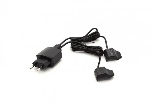 Napájecí adaptér Dogtrace duální s USB kabely a klipsy