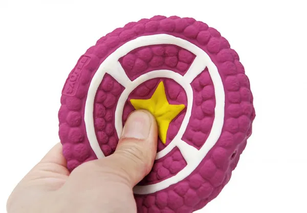 Reedog star, latexová pískacia hračka