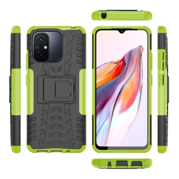 STAND Extra odolný obal Xiaomi Redmi 12C zelený
