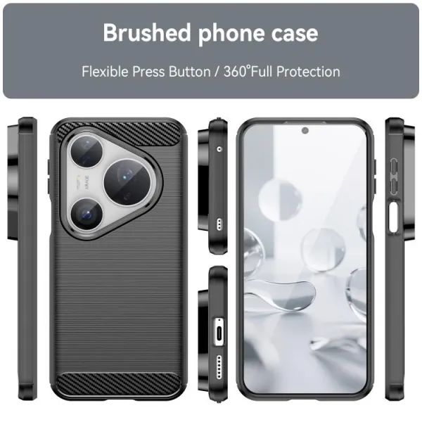 FLEXI TPU Ochranný obal Huawei Pura 80 Pro čierny