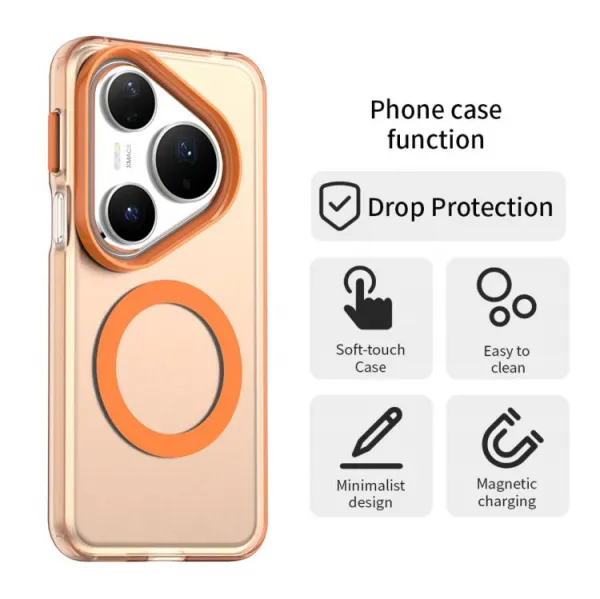 CANDY MAGSAFE Ochranný obal pre Huawei Pura 80 Pro oranžový