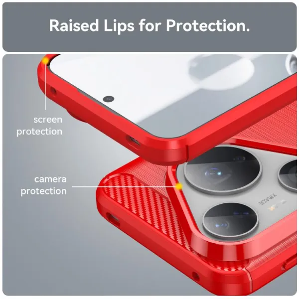 FLEXI TPU Ochranný obal Huawei Pura 80 Pro červený