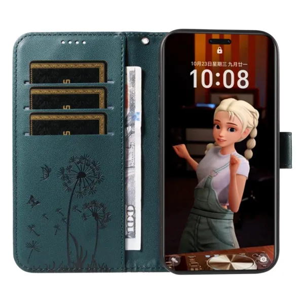 ART DANDELION Peňaženkové puzdro pre Honor Magic7 Pro 5G tmavozelené
