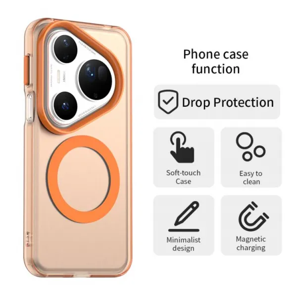 CANDY MAGSAFE Ochranný obal pre Huawei Pura 80 Ultra oranžový