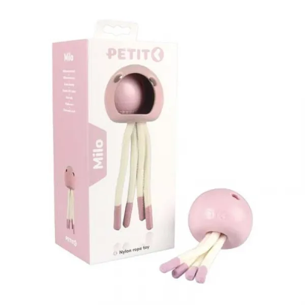 EBI PETIT MILO Hryzátko pre šteňatá a dospelých psov malých plemien ružová chobotnica 18x7x7cm
