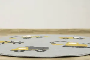 Detský koberec Luna Kids 534418/89945 autá, horčicový