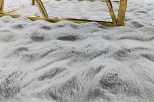 Koberec BUBBLE strieborný 21 štrukturálny 3D